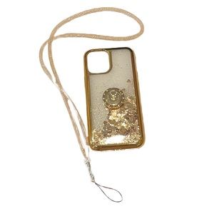 Gold Liquid Glitter iPhone 12 Pro Max Case - NWOT